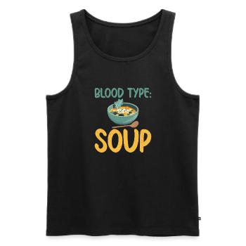Soup Lovers Gifts - Männer Premium Bio Tank Top - Schwarz - Vorne - Michal (187cm)