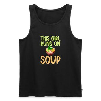 Soup Lovers Gifts - Männer Premium Bio Tank Top - Schwarz - Vorne - Michal (187cm)