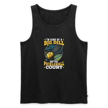 Pickleball-spieler Dink Sport Pickle Ball, Den Ich - Männer Premium Bio Tank Top - Schwarz - Vorne - Michal (187cm)
