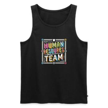 Hr Manager Job Human Resources Employee Hr - Men's Premium Organic Tank Top - black - Front - Michal (187cm)
