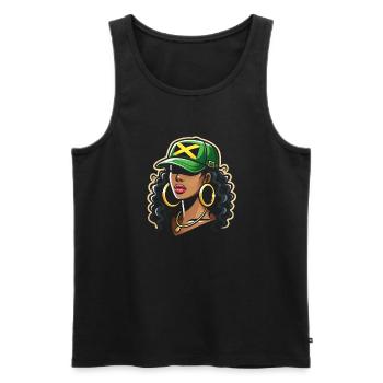 Nationalität Des Jamaikanischen Flaggenlandes, Ich - Männer Premium Bio Tank Top - Schwarz - Vorne - Michal (187cm)