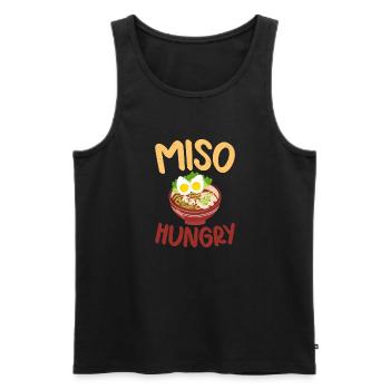 Soup Lovers Gifts - Men's Premium Organic Tank Top - black - Front - Michal (187cm)