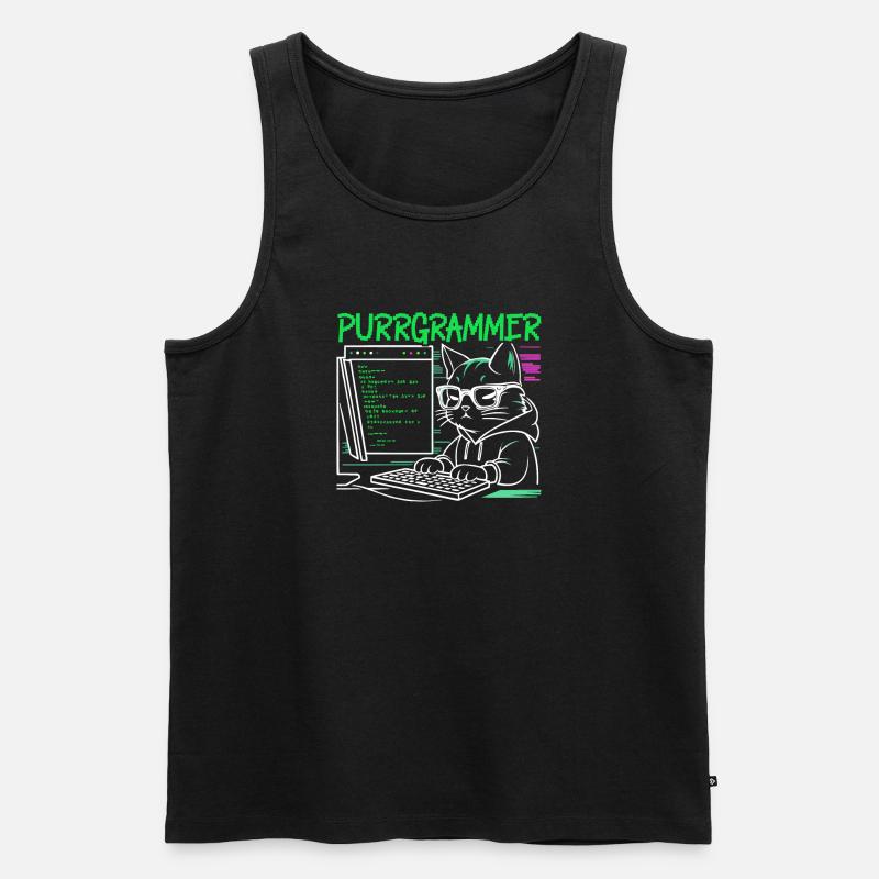Lustiger Programmierer Programmierer - Männer Premium Bio Tank Top - Schwarz