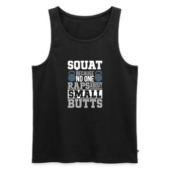 Kettlebell Workout Entraînement de fitness - Débardeur bio Premium Homme - noir - Devant - Michal (187cm)