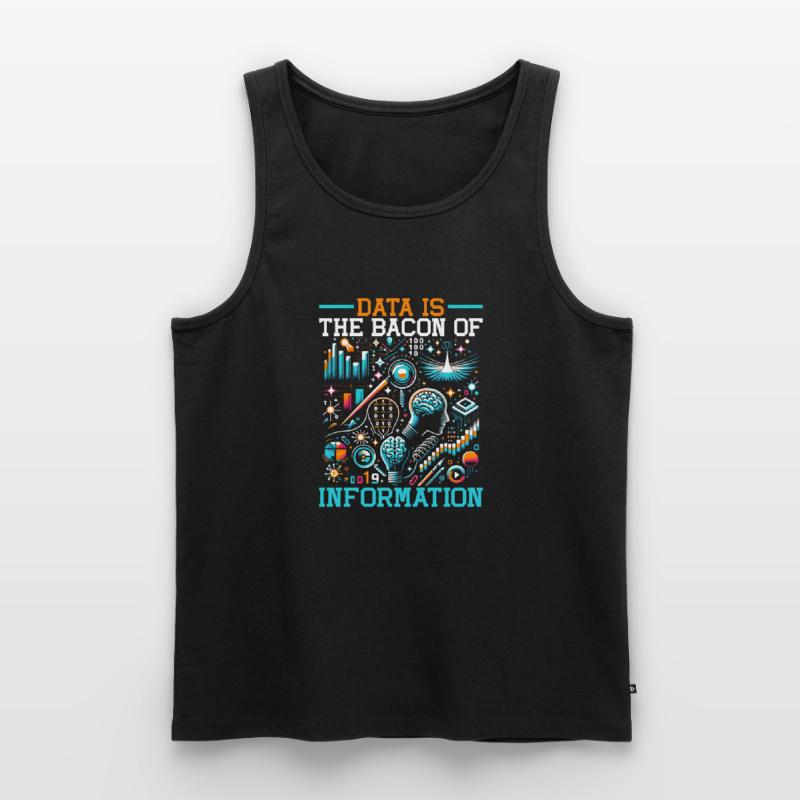 Data Science, Data Analysis, Machine Learning, Data Men's Premium Organic Tank Top