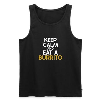 Cadeau Burrito - Débardeur bio Premium Homme - noir - Devant - Michal (187cm)