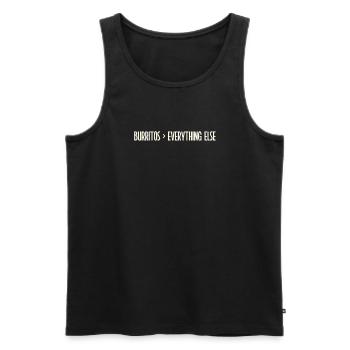 Cadeau Burrito - Débardeur bio Premium Homme - noir - Devant - Michal (187cm)