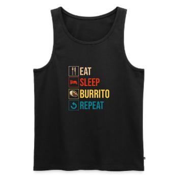 Burrito Gift - Männer Premium Bio Tank Top - Schwarz - Vorne - AI Model Male 178 light (178cm)