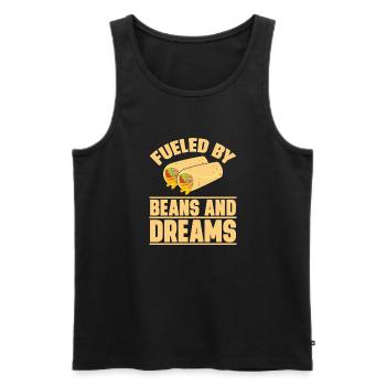 Burrito Gift - Men's Premium Organic Tank Top - black - Front - AI Model Male 178 light (178cm)