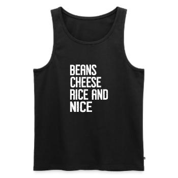 Burrito Gift - Männer Premium Bio Tank Top - Schwarz - Vorne - AI Model Male 178 light (178cm)