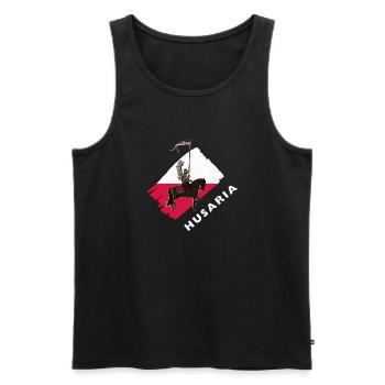 Husaria Husaren schwere Kavallerie Polen Polska - Männer Premium Bio Tank Top - Schwarz - Vorne - AI Model Male 178 light (178cm)