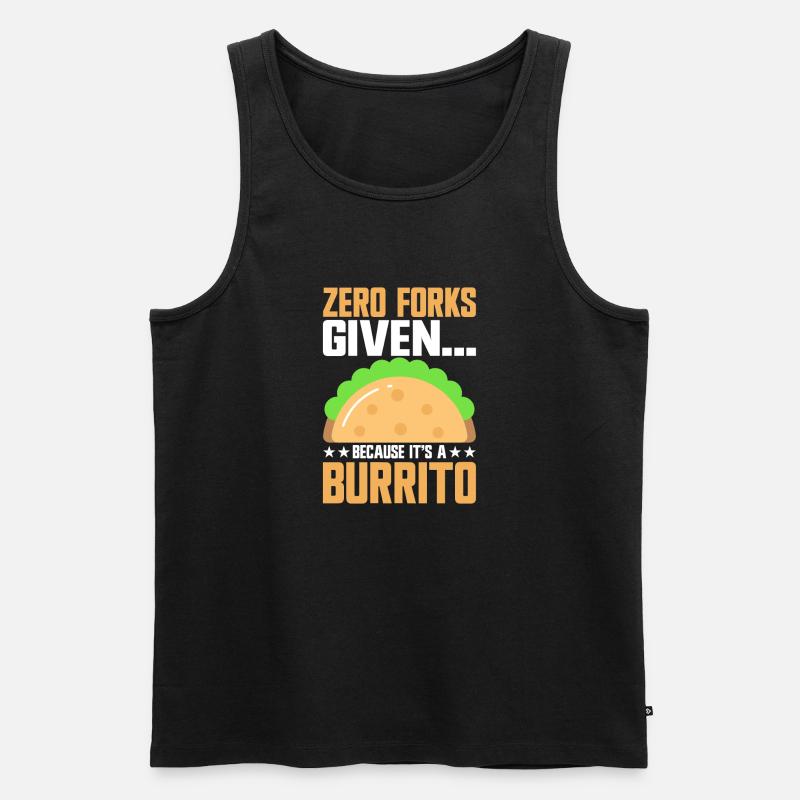 Burrito Gift - Männer Premium Bio Tank Top - Schwarz