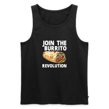 Burrito Gift - Männer Premium Bio Tank Top - Schwarz - Vorne - AI Model Male 178 light (178cm)