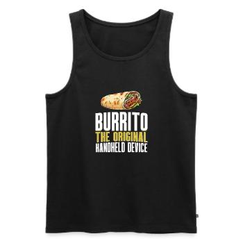 Burrito Gift - Männer Premium Bio Tank Top - Schwarz - Vorne - AI Model Male 178 light (178cm)