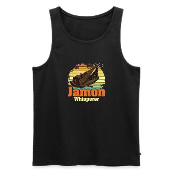 Andalusien Spanien Jamon Schinken Vorspeise Küche - Männer Premium Bio Tank Top - Schwarz - Vorne - AI Model Male 178 light (178cm)