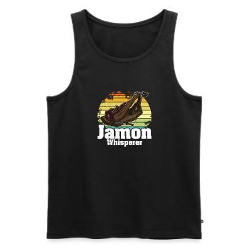 Andalusien Spanien Jamon Schinken Vorspeise Küche - Männer Premium Bio Tank Top - Schwarz - Vorne - AI Model Male 178 light (178cm)