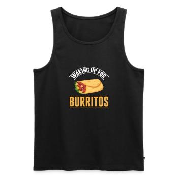 Cadeau Burrito - Débardeur bio Premium Homme - noir - Devant - Michal (187cm)