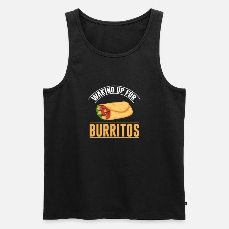 Burrito Gift - Männer Premium Bio Tank Top - Schwarz
