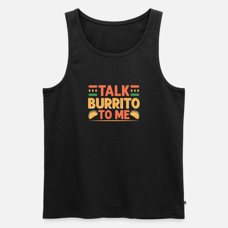 Burrito Gift - Männer Premium Bio Tank Top - Schwarz
