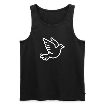 Dove - Men's Premium Organic Tank Top - black - Front - AI Model Male 178 light (178cm)