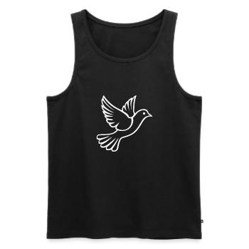 Dove - Men's Premium Organic Tank Top - black - Front - AI Model Male 178 light (178cm)