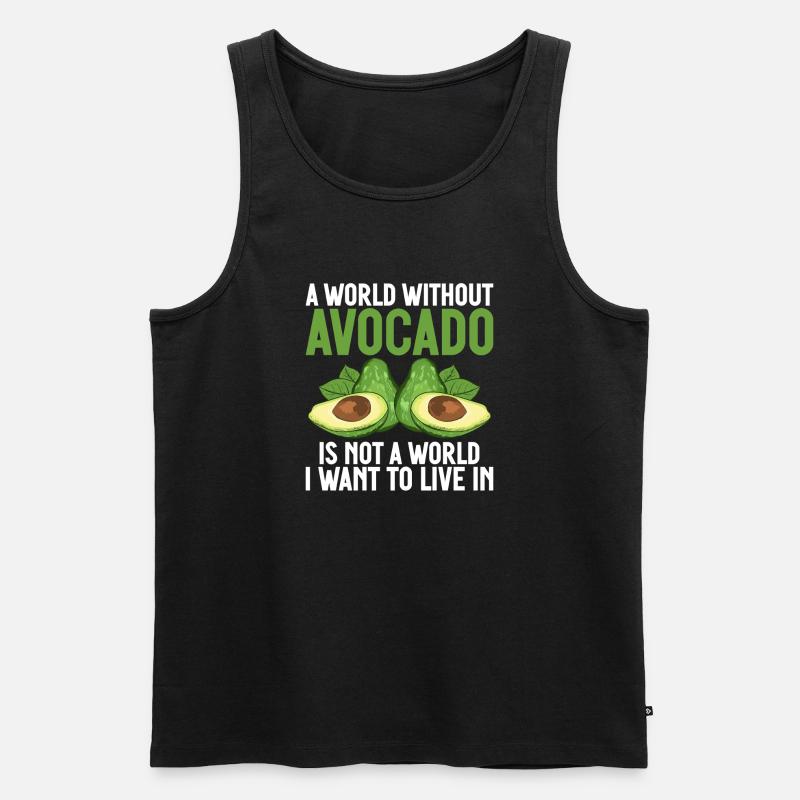 Avocado Gifts - Männer Premium Bio Tank Top - Schwarz