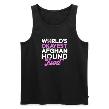 Afghan Hound Gifts - Männer Premium Bio Tank Top - Schwarz - Vorne - Michal (187cm)
