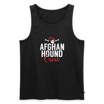Afghan Hound Gifts - Männer Premium Bio Tank Top - Schwarz - Vorne - Michal (187cm)