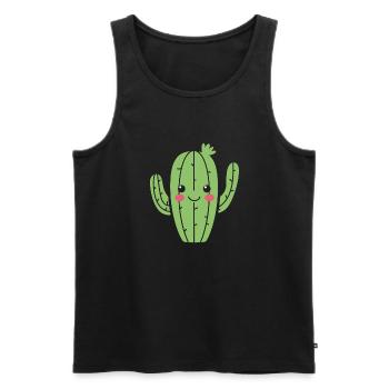 Cactus - Débardeur bio Premium Homme - noir - Devant - Michal (187cm)