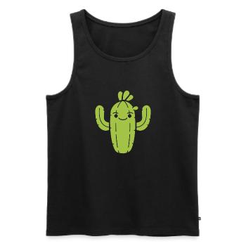 Cactus - Débardeur bio Premium Homme - noir - Devant - Michal (187cm)