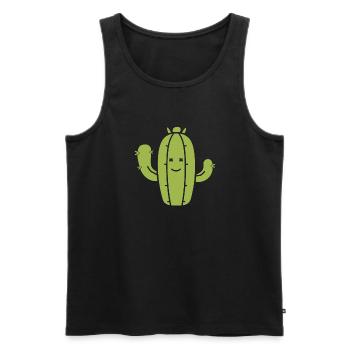 Cactus - Débardeur bio Premium Homme - noir - Devant - Michal (187cm)