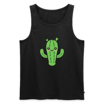 Cactus - Débardeur bio Premium Homme - noir - Devant - Michal (187cm)