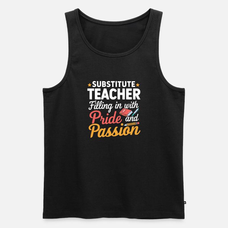 Coole Vertretungslehrer - Männer Premium Bio Tank Top - Schwarz