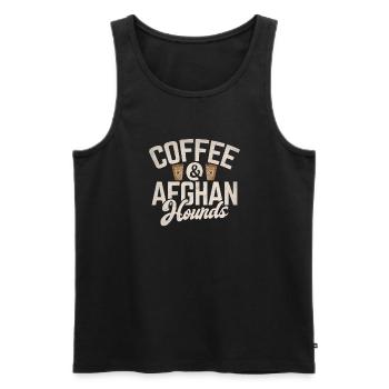 Afghan Hound Gifts - Männer Premium Bio Tank Top - Schwarz - Vorne - Michal (187cm)