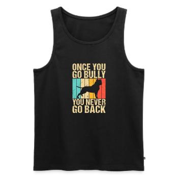 American Bully Gifts - Männer Premium Bio Tank Top - Schwarz - Vorne - Michal (187cm)