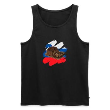 Brotkuchen Potica Slowenien Kuchen Bäcker - Männer Premium Bio Tank Top - Schwarz - Vorne - Michal (187cm)