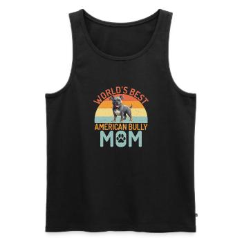 American Bully Gifts - Männer Premium Bio Tank Top - Schwarz - Vorne - Michal (187cm)