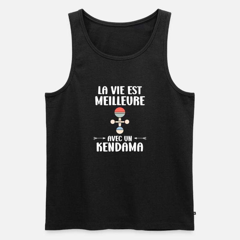 Kendama - Männer Premium Bio Tank Top - Schwarz