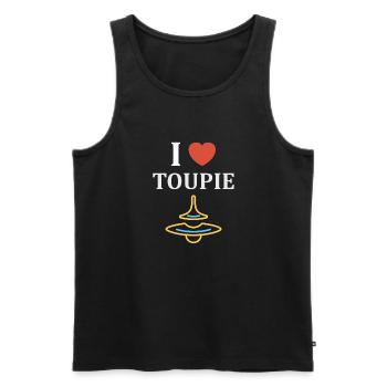 Kendama - Männer Premium Bio Tank Top - Schwarz - Vorne - AI Model Male 178 light (178cm)