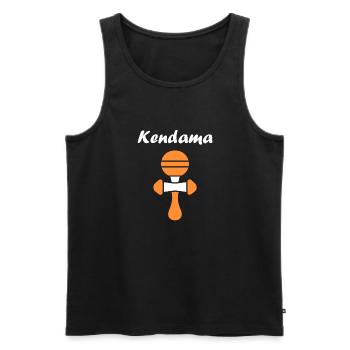 Kendama - Männer Premium Bio Tank Top - Schwarz - Vorne - AI Model Male 178 light (178cm)