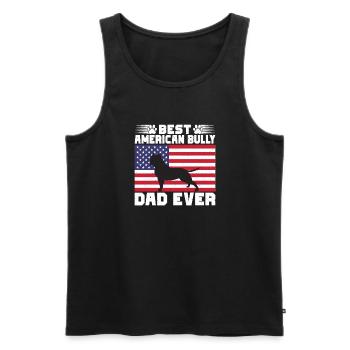 American Bully Gifts - Männer Premium Bio Tank Top - Schwarz - Vorne - Michal (187cm)