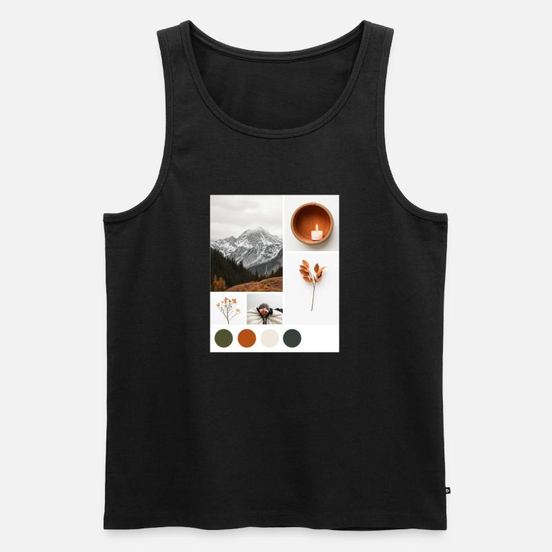 Ruhepause. - Männer Premium Bio Tank Top - Schwarz