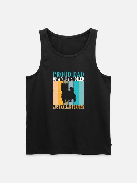 Cadeaux pour terrier australien - Débardeur bio Premium Homme - noir