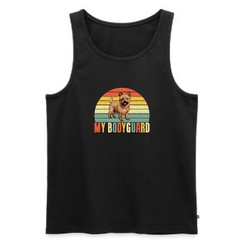 Cadeaux pour terrier australien - Débardeur bio Premium Homme - noir - Devant - Michal (187cm)