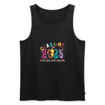 Class of 2025 Senior 2025 Back To School 2025 - Men's Premium Organic Tank Top - black - Front - Michal (187cm)