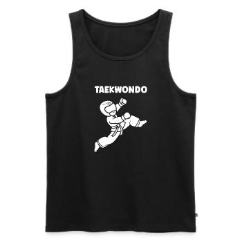 Taekwondo - Men's Premium Organic Tank Top - black - Front - AI Model Male 178 light (178cm)