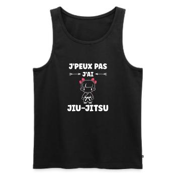 Jiu Jitsu - Männer Premium Bio Tank Top - Schwarz - Vorne - Michal (187cm)