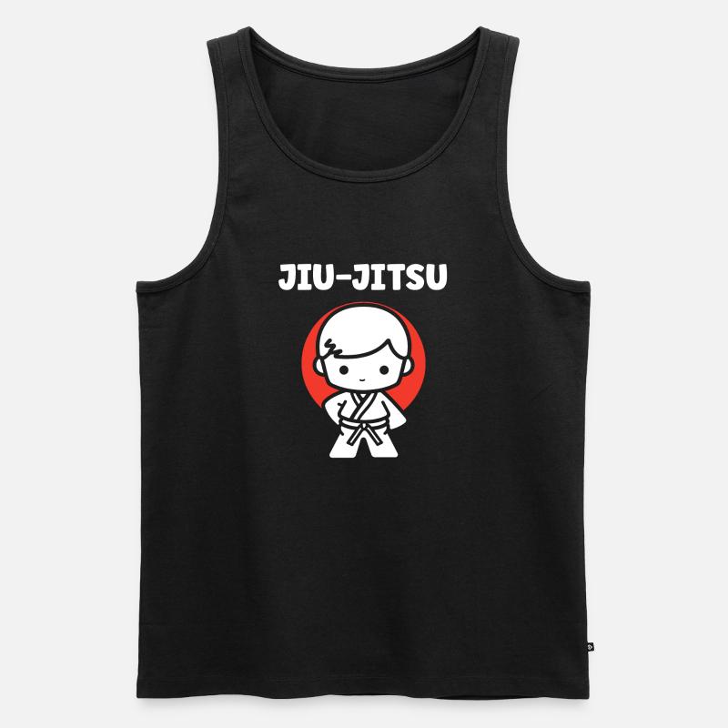 Jiu Jitsu - Männer Premium Bio Tank Top - Schwarz
