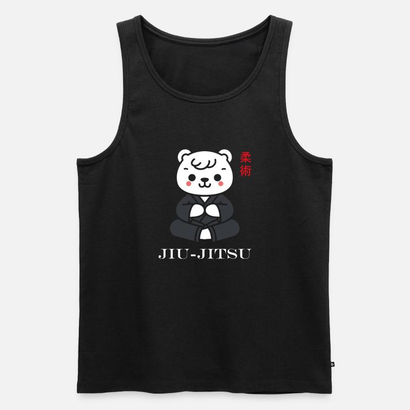 Jiu Jitsu - Männer Premium Bio Tank Top - Schwarz