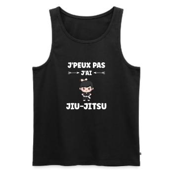 Jiu Jitsu - Männer Premium Bio Tank Top - Schwarz - Vorne - Michal (187cm)